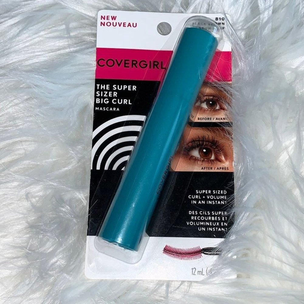New‎ Covergirl Super Sizer Big Curl Regular Mascara Black Brown